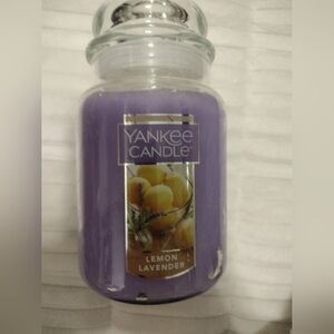 Large Yankee Candle Company Lemon Lavender Jar Candle